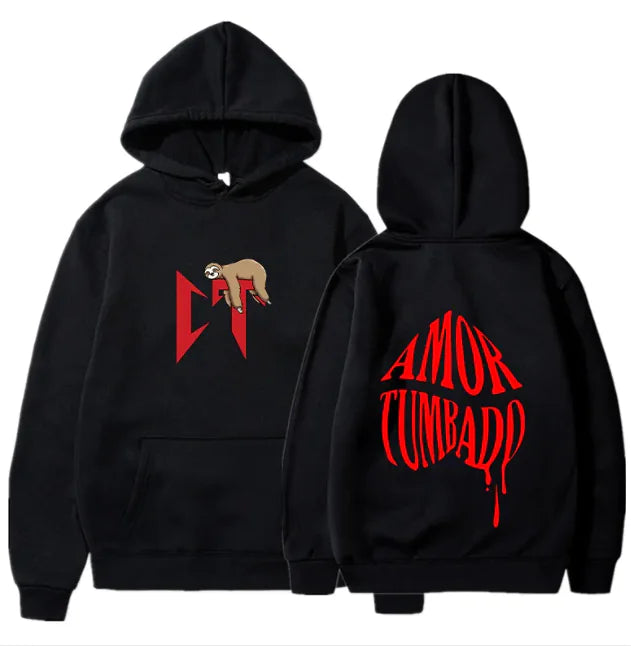 Animal Print Pullover Hoodie